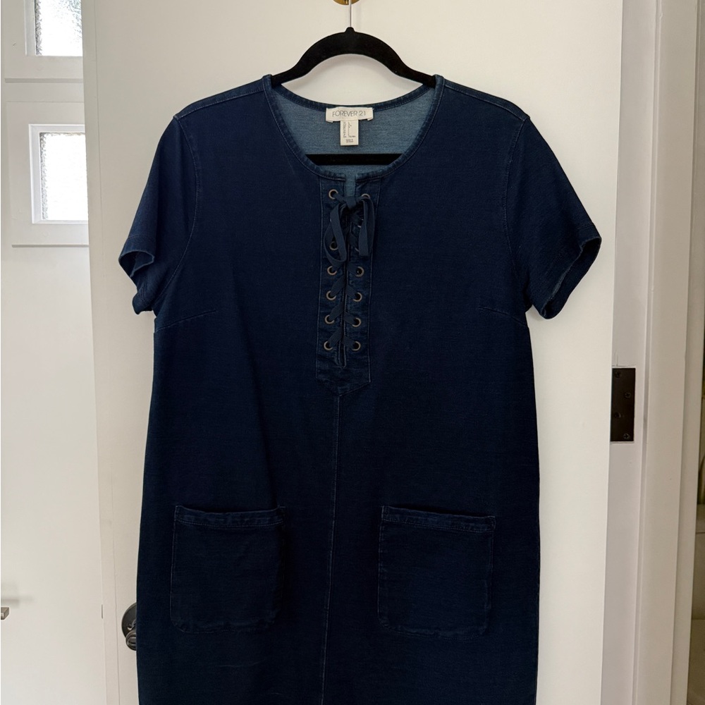 Forever 21 Denim Blue Top